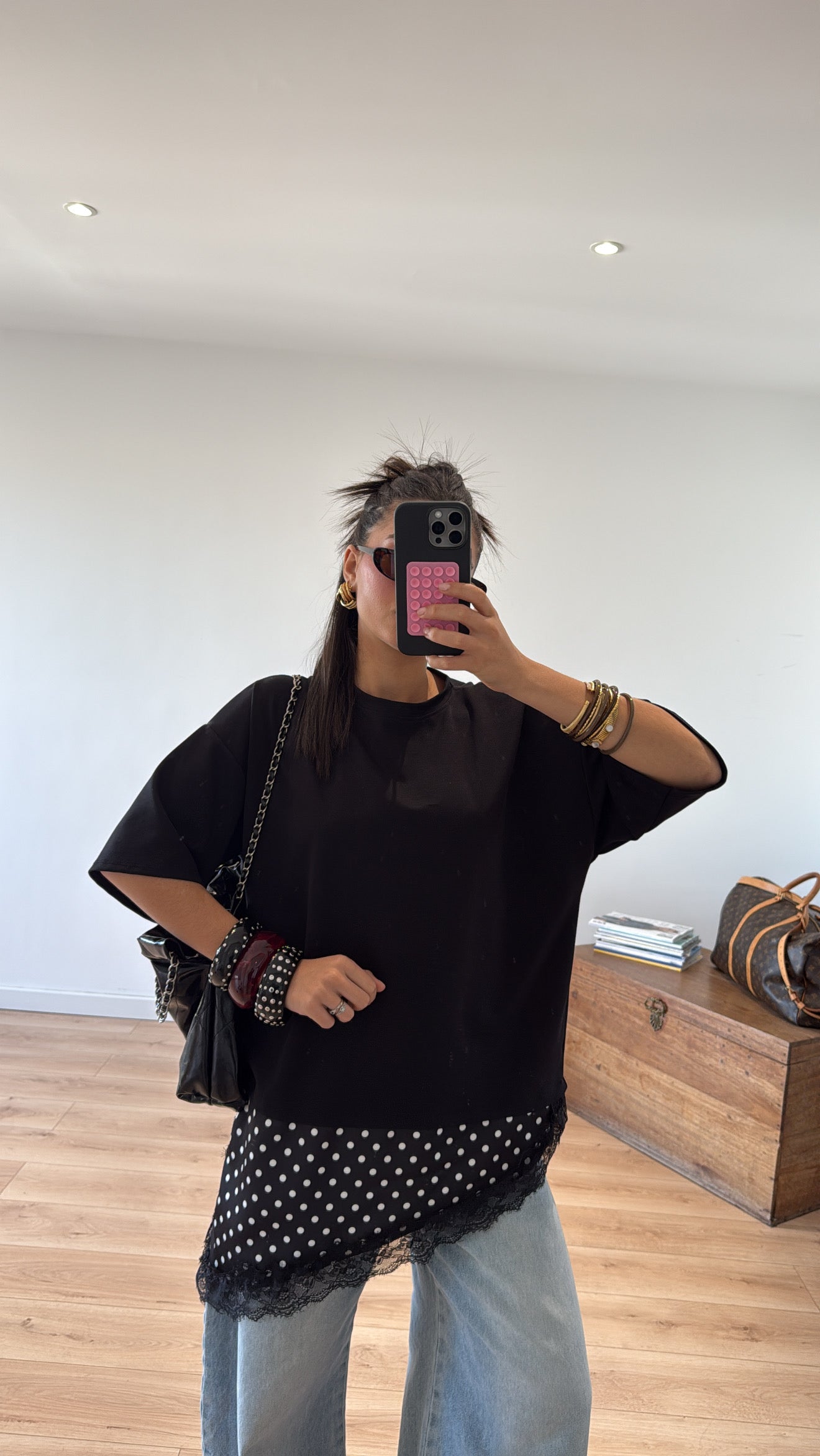 T-SHIRT NOIR «CLAUDE »