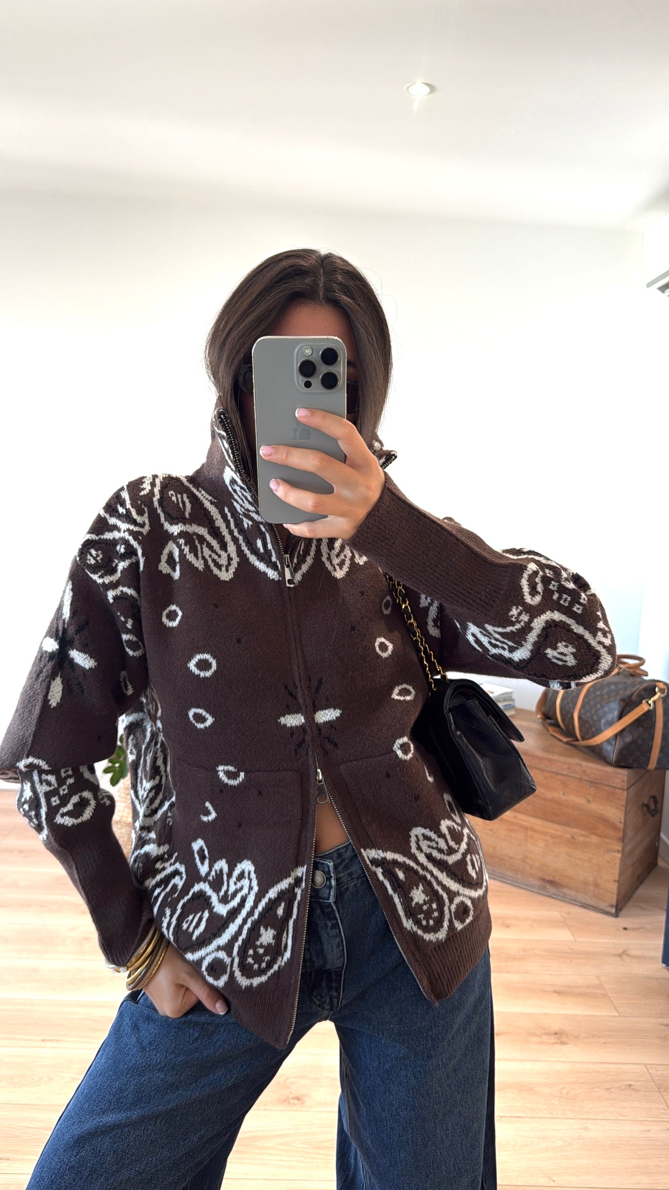 GILET CHOCOLAT "NOA"