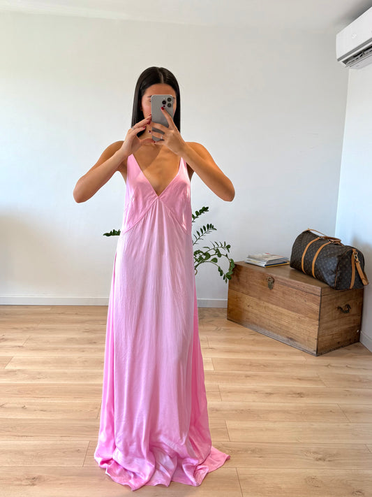 ROBE LONGUE "ELISA" - ROSE