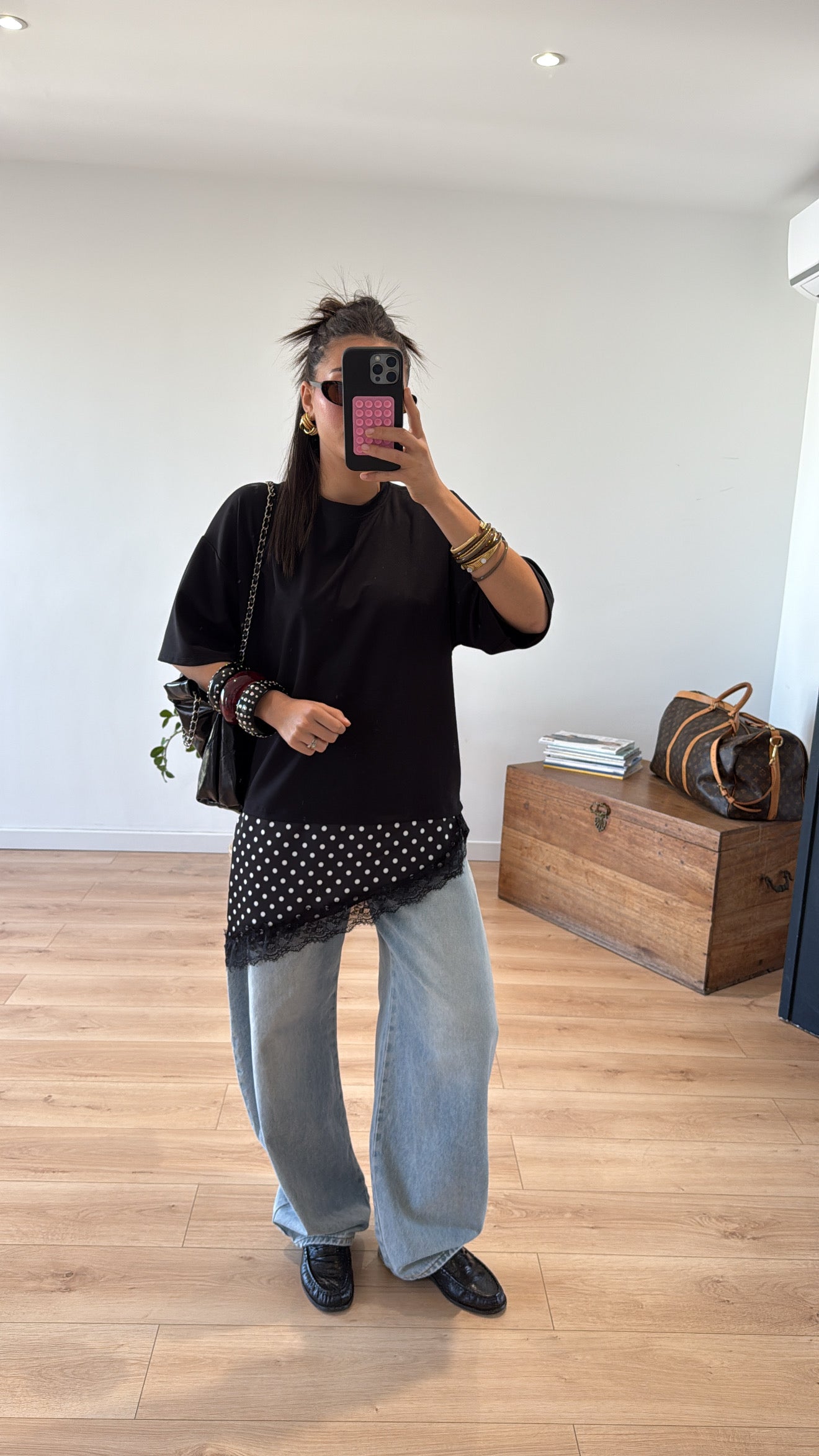 T-SHIRT NOIR «CLAUDE »