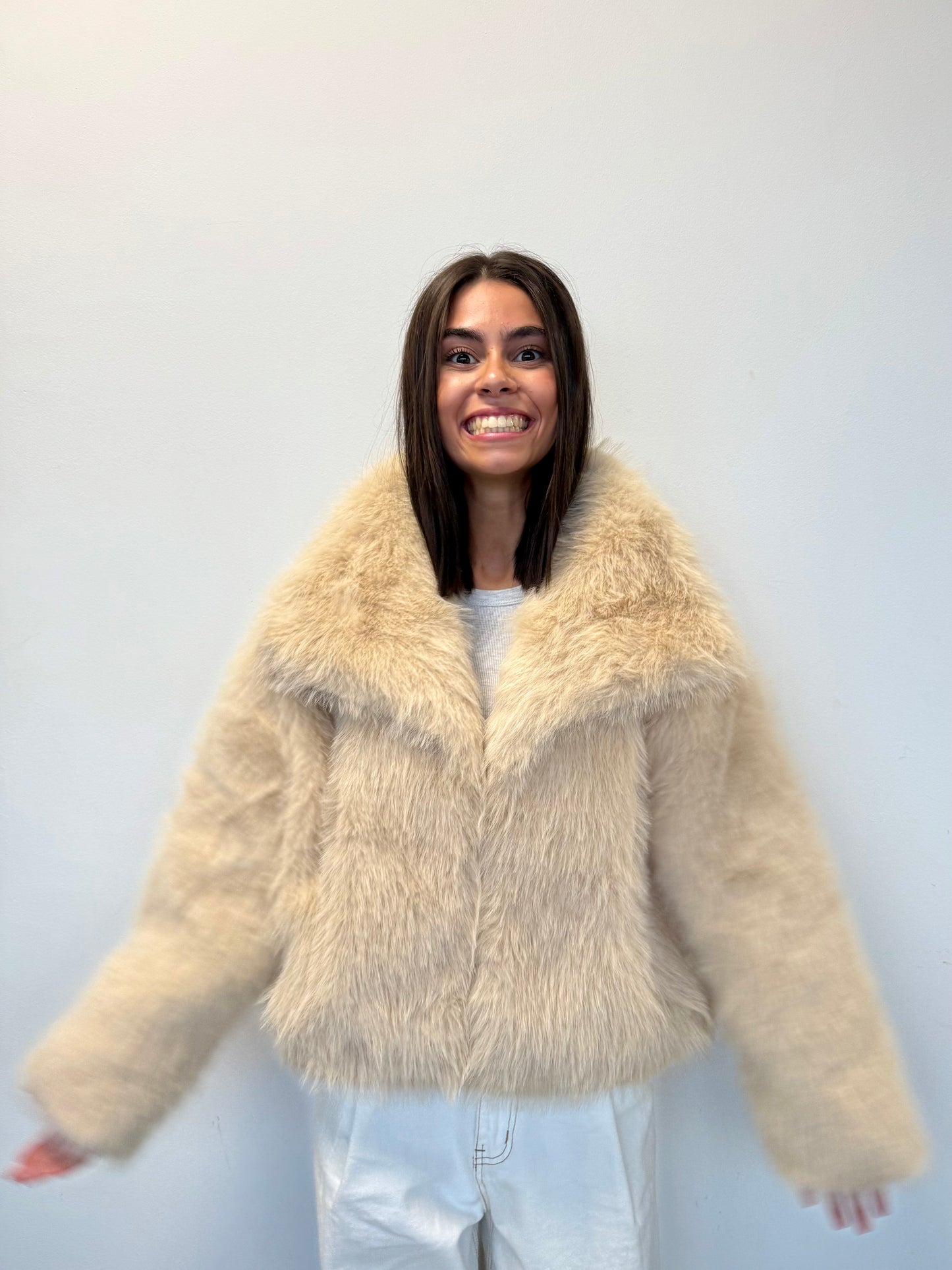 FOURRURE synthétique BEIGE