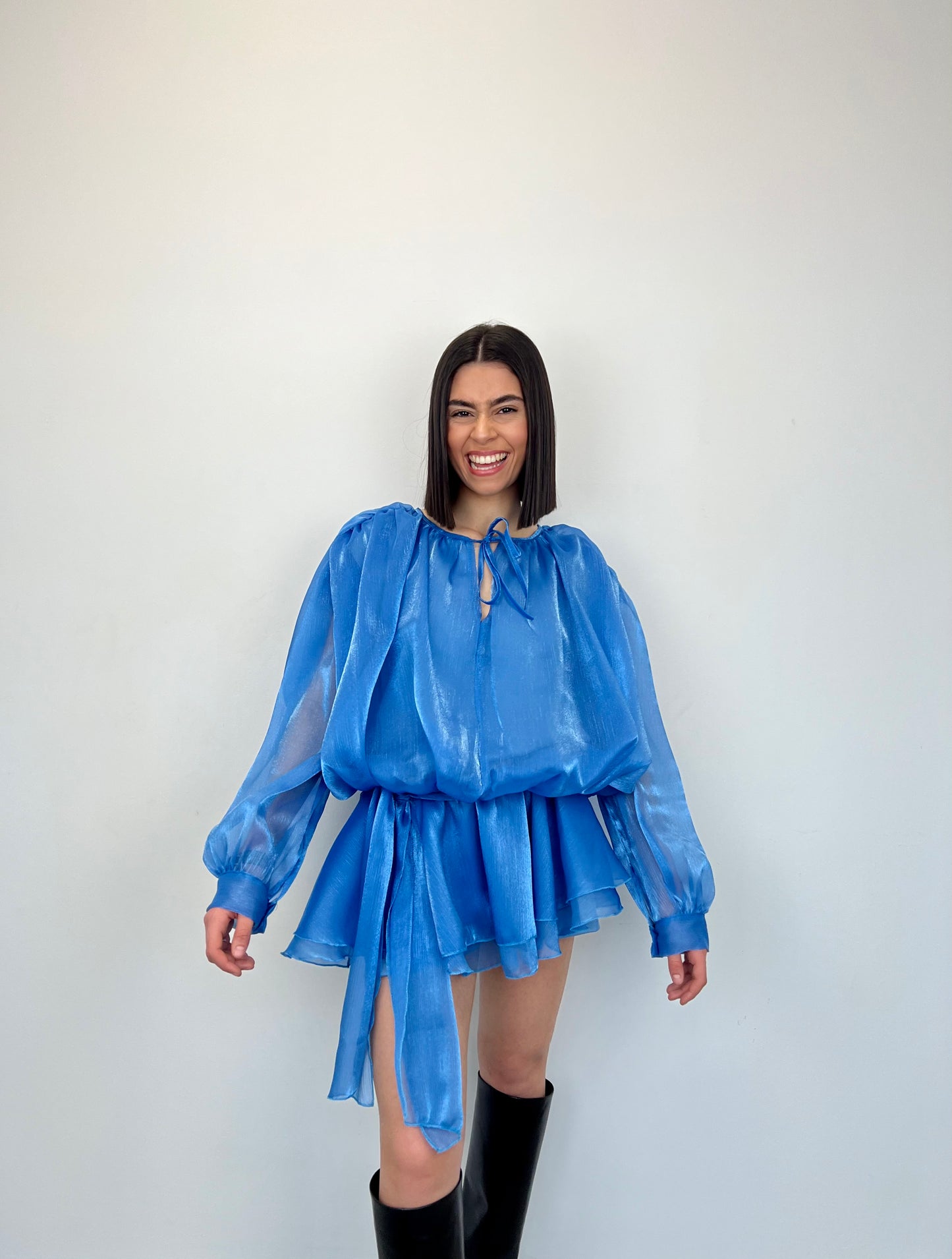 Robe « MEI »bleu ciel