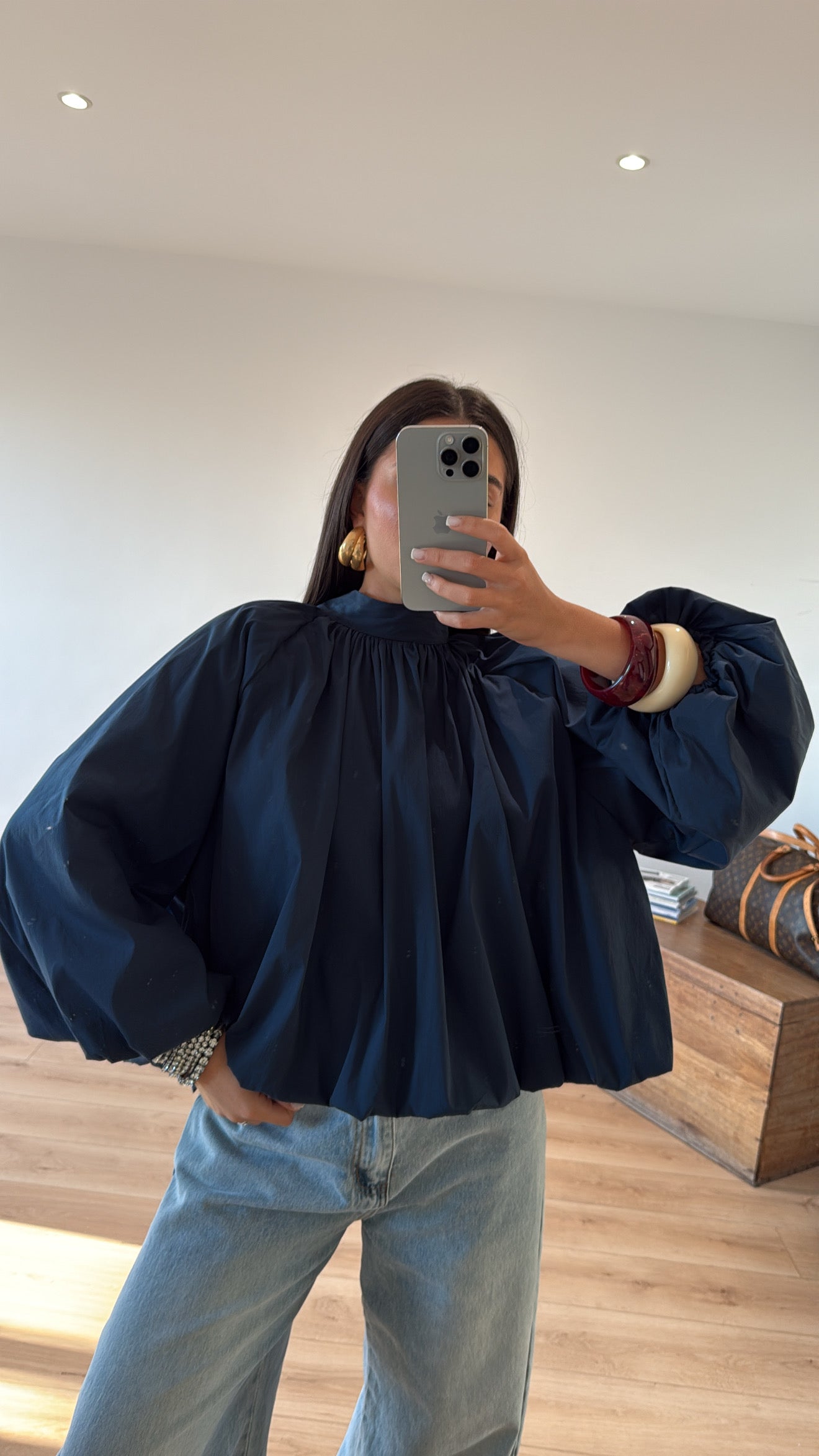 BLOUSE « CHARLES » BLEU MARINE