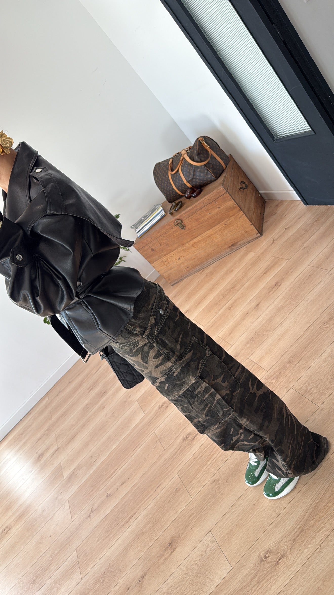 JEAN cargo camouflage wide leg "Paloma"