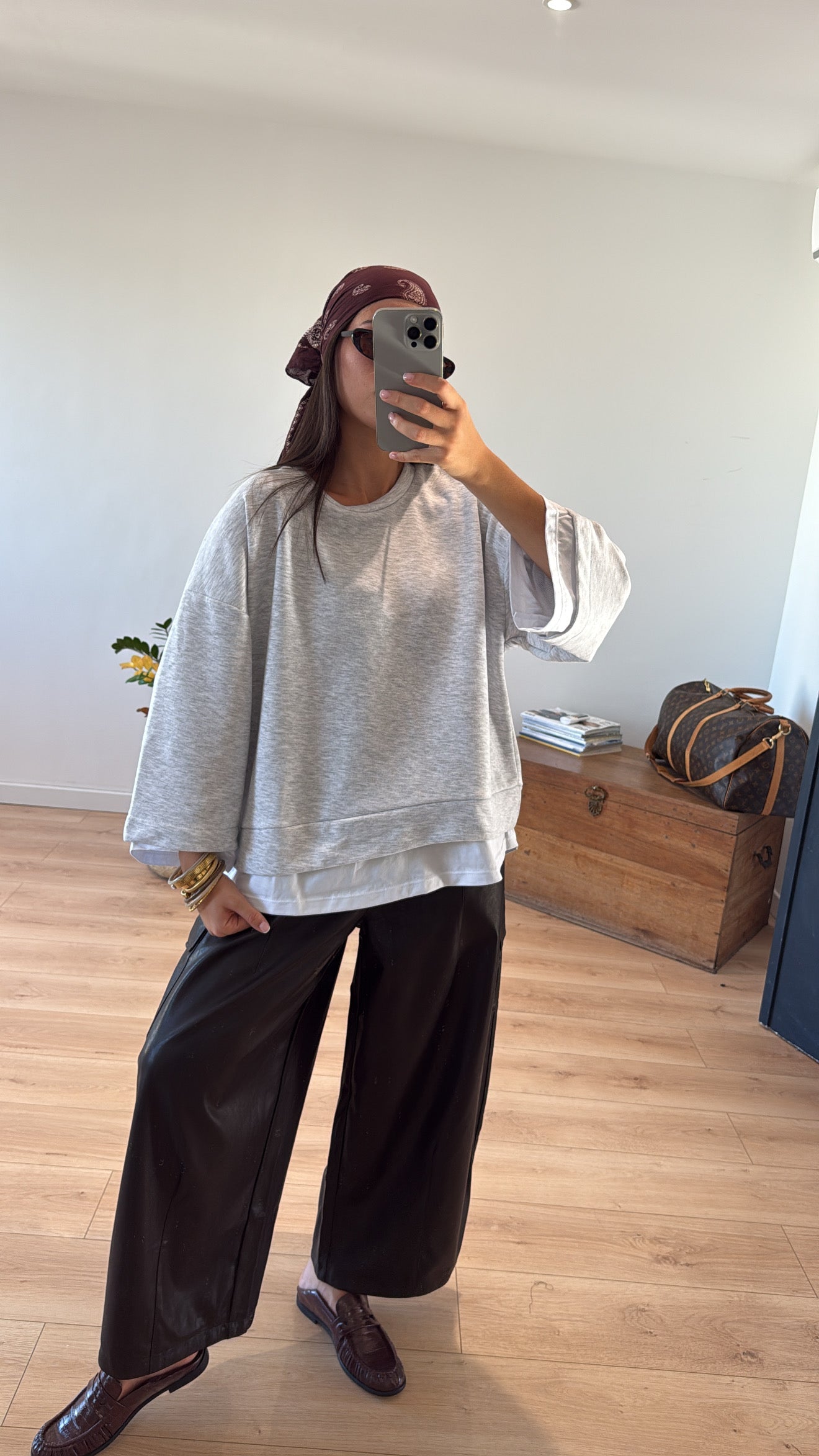T-SHIRT GRIS "ESTHER"