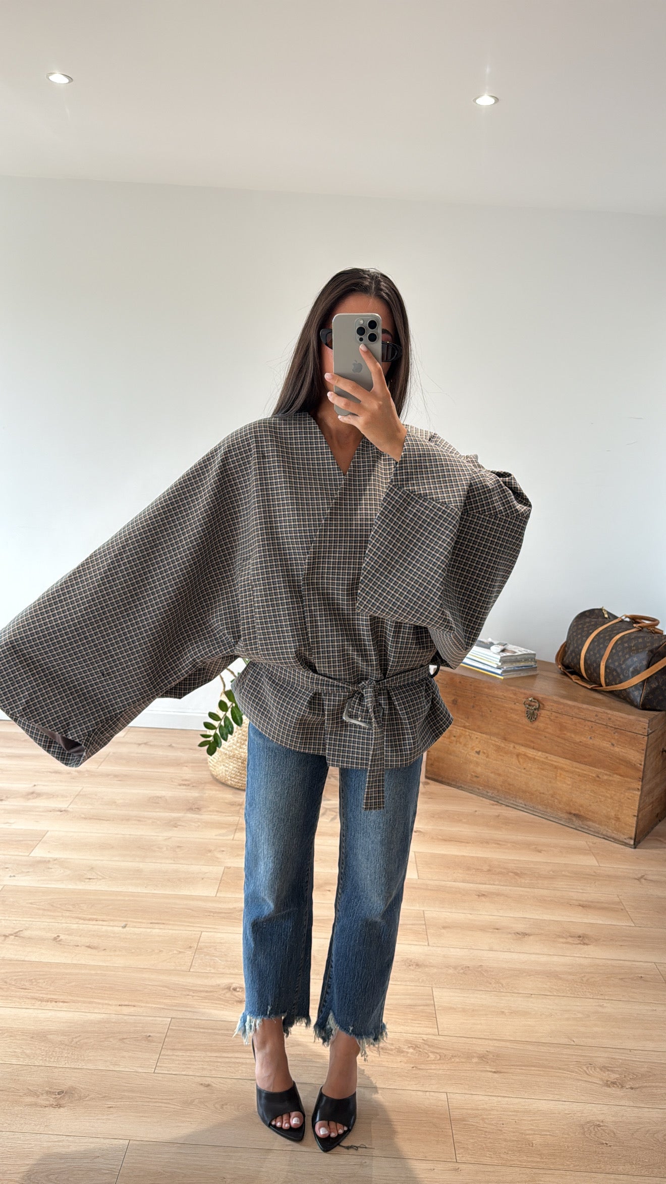 VESTE "HANNAH" CARREAUX