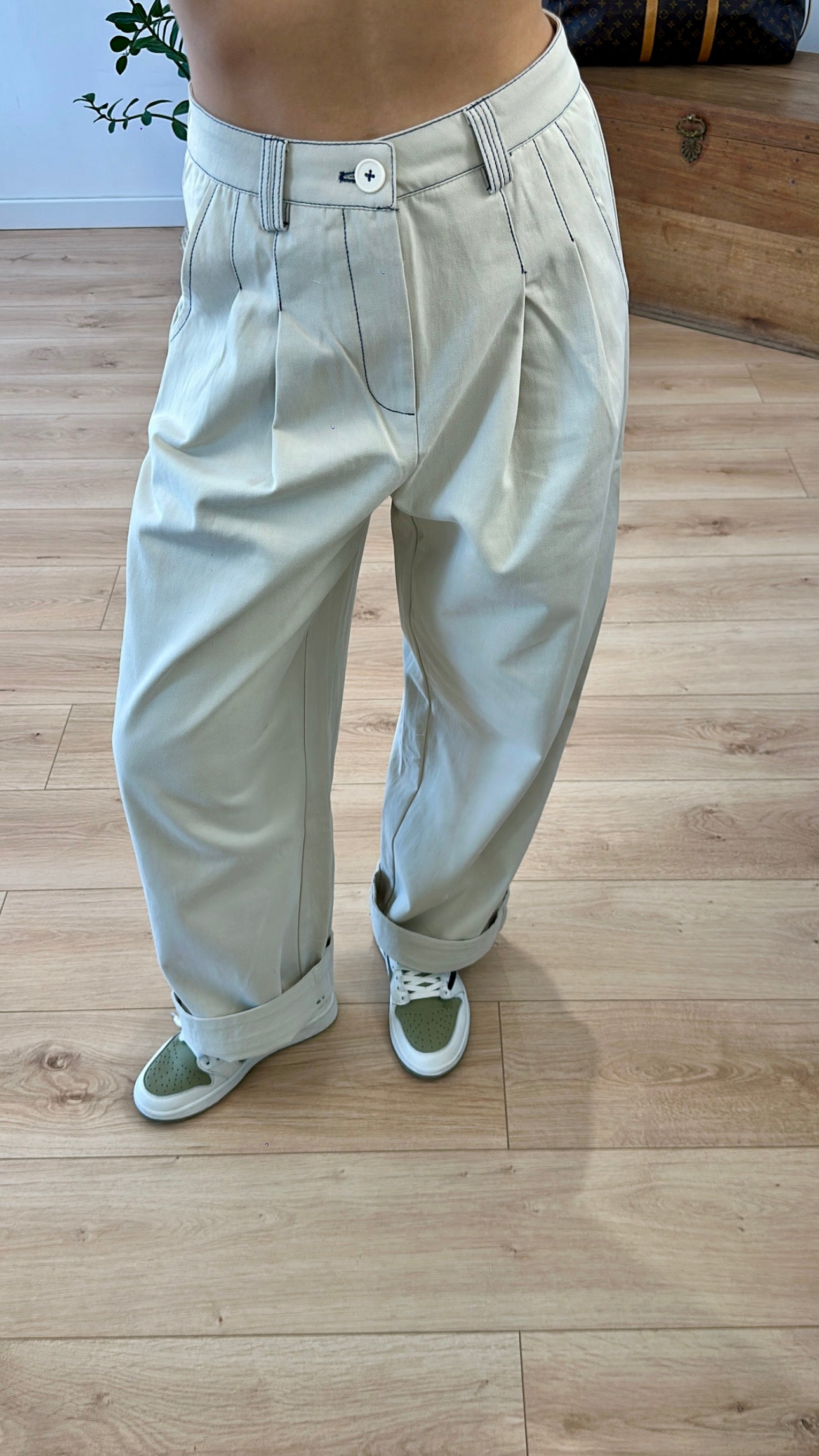 Pantalon beige Louna