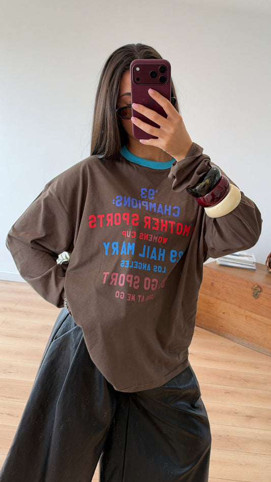 T-SHIRT "LOLITA" CHOCOLAT