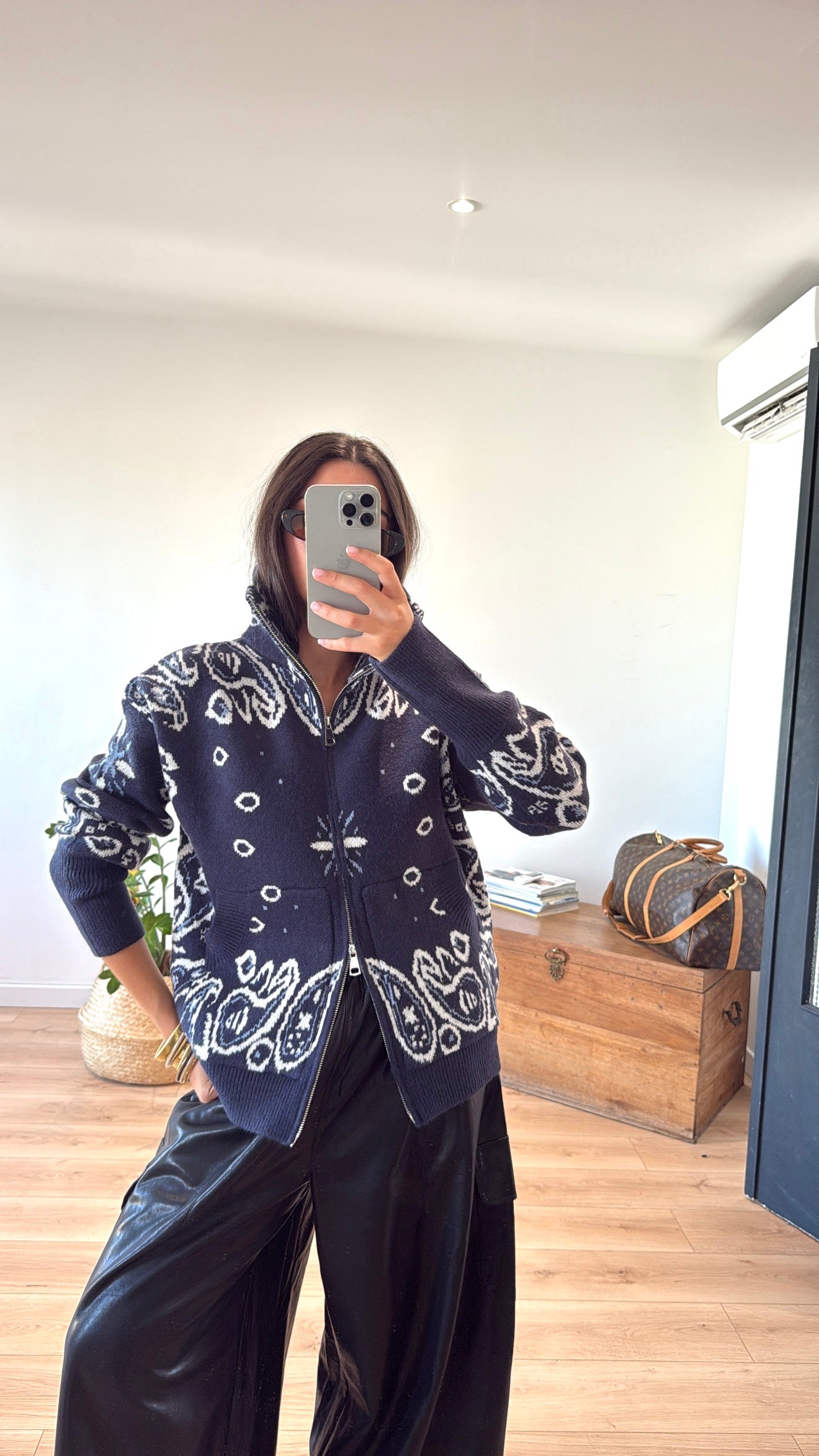 GILET BLEU MARINE "NOA"