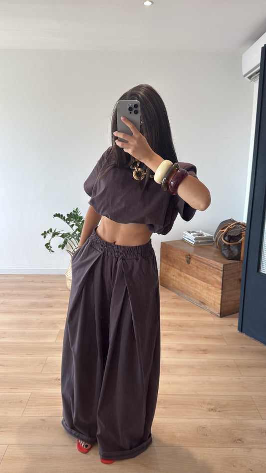 JOGGING "LOUISA" CHOCOLAT