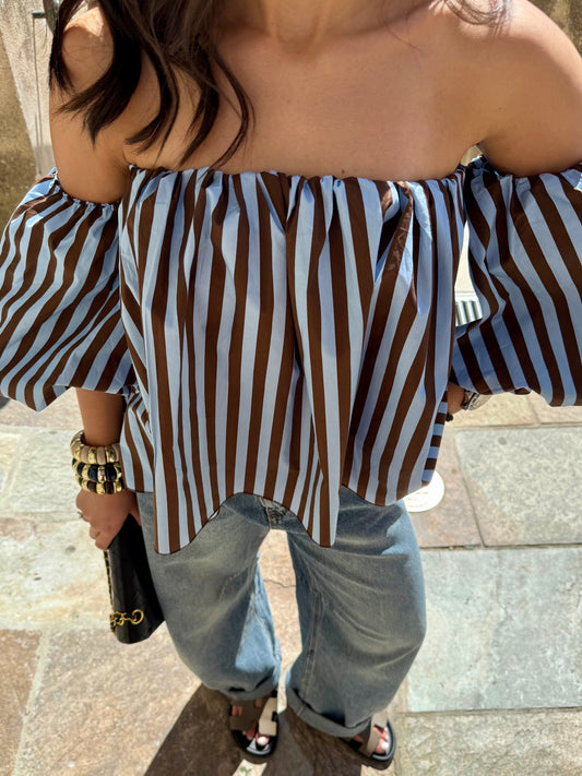 TOP « MAUD » CHOCOLAT