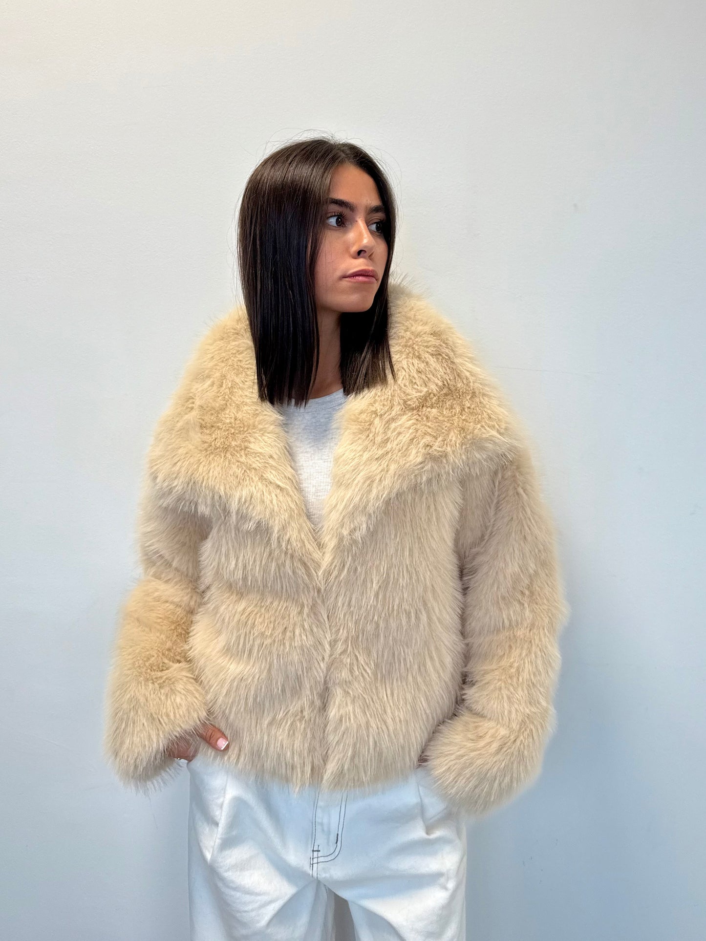 FOURRURE synthétique BEIGE