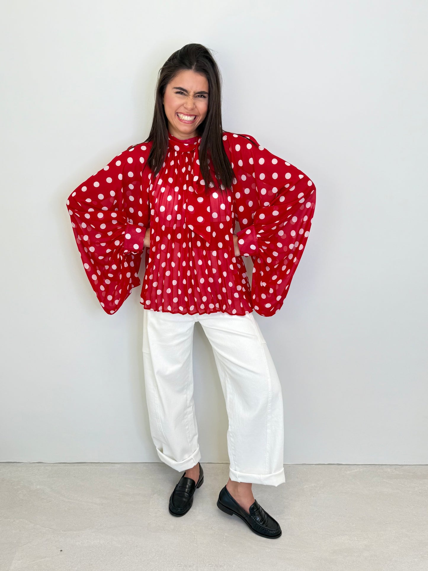 BLOUSE "LÉONIE" ROUGE