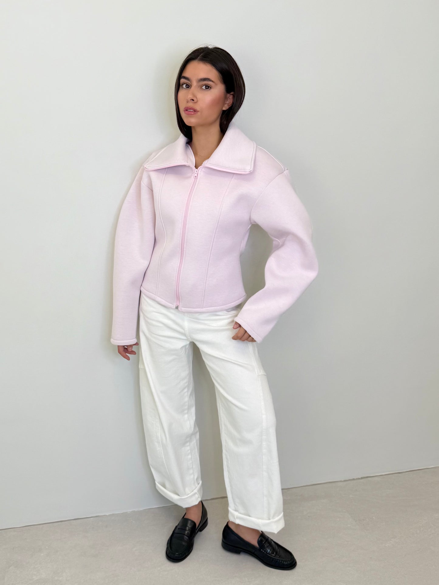 VESTE "GIULIA" ROSE PALE