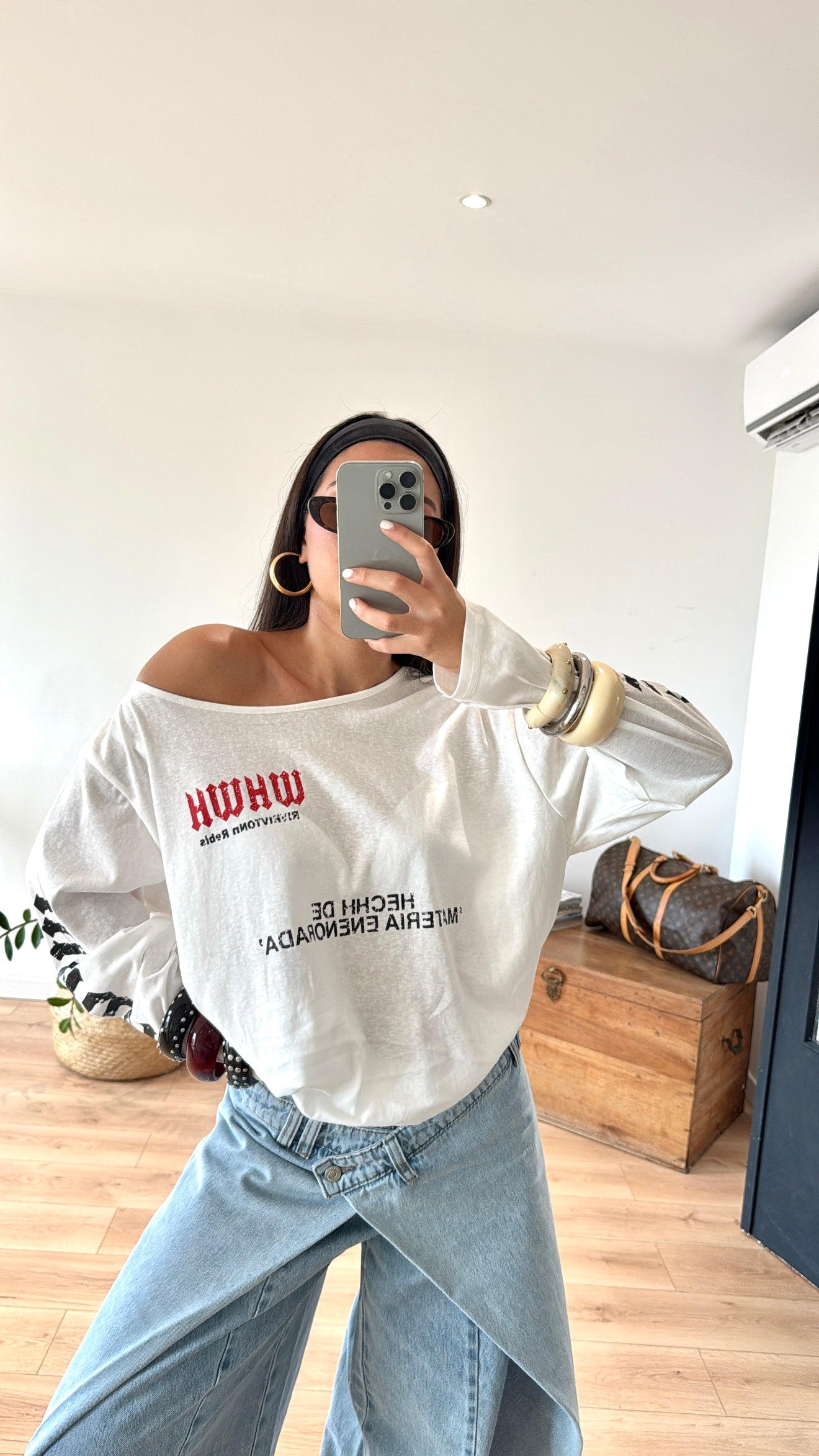 T-SHIRT "LOVE" BLANC