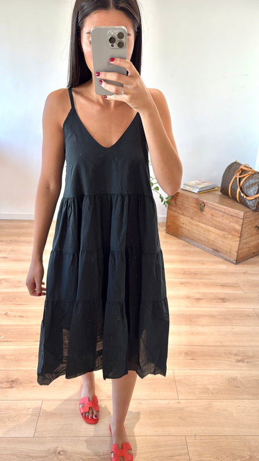 ROBE COURTE "CHIARA" - À VOLANTS