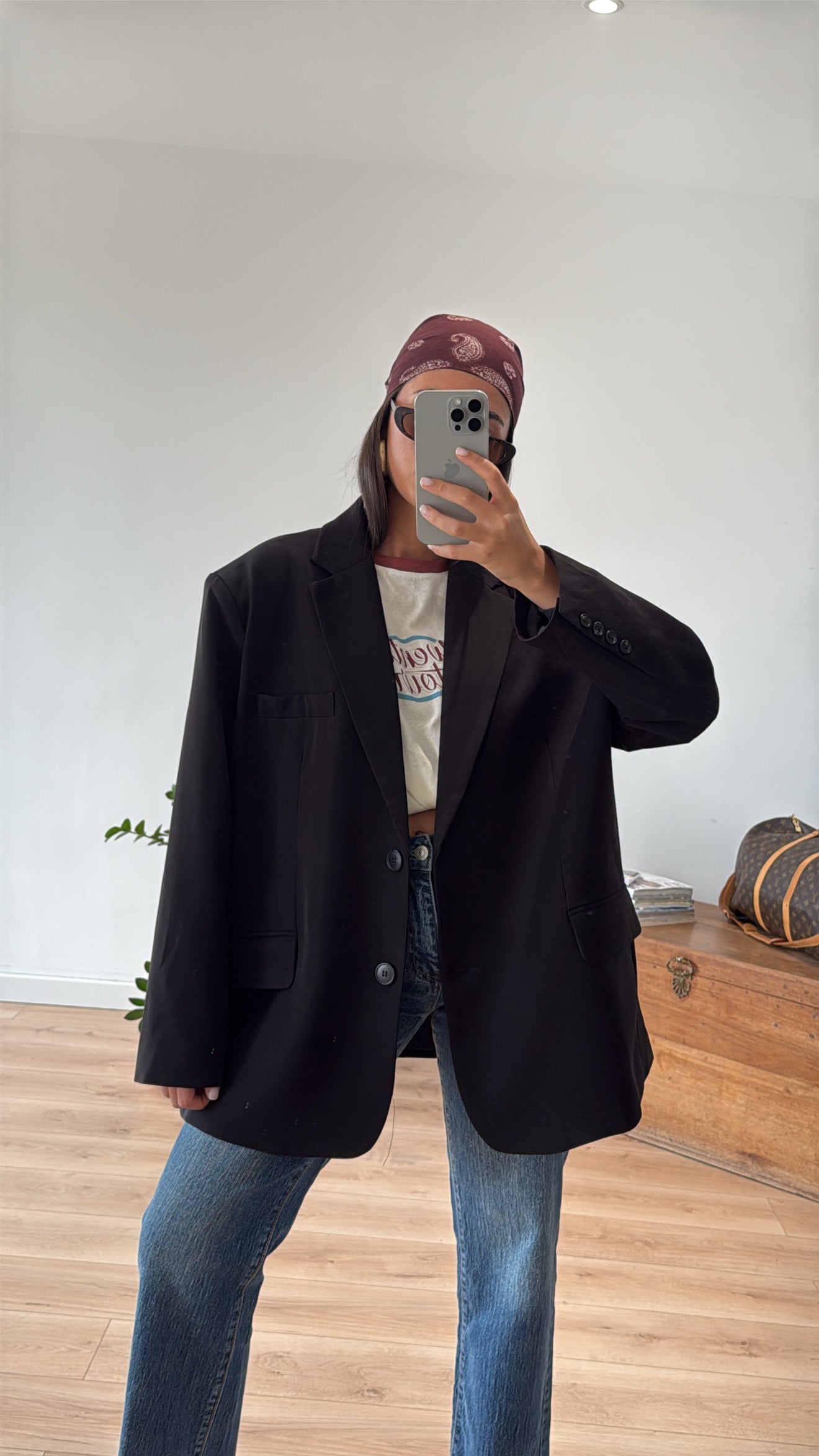 BLAZER ULTRA OVERSIZE NOIR "ANTOINE"