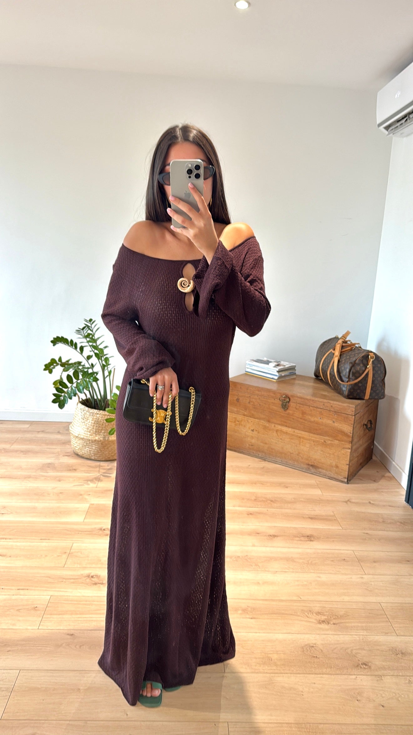 ROBE CHOCOLAT "COPE ROSE"