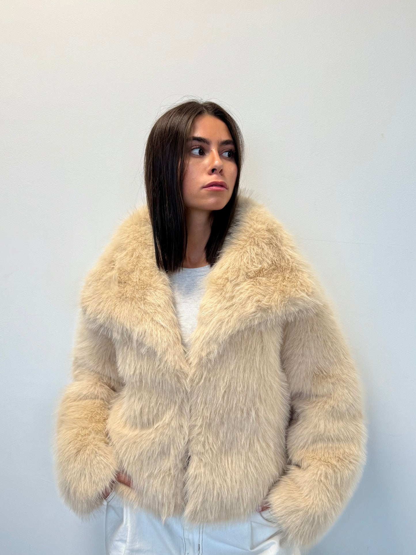 FOURRURE synthétique BEIGE