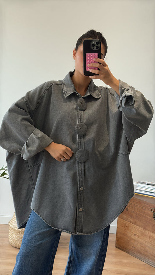 VESTE « MANDY » GRIS