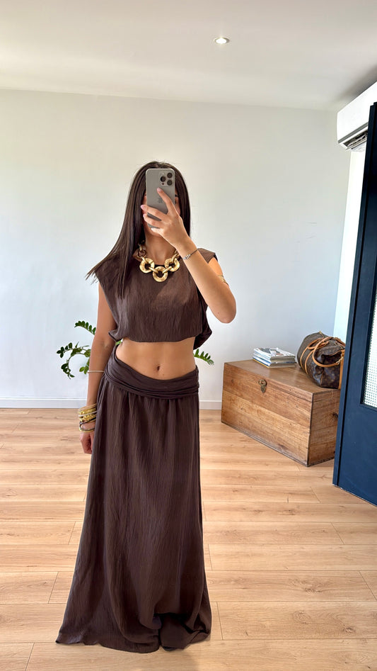 ENSEMBLE  CHOCOLAT "PAMELA"