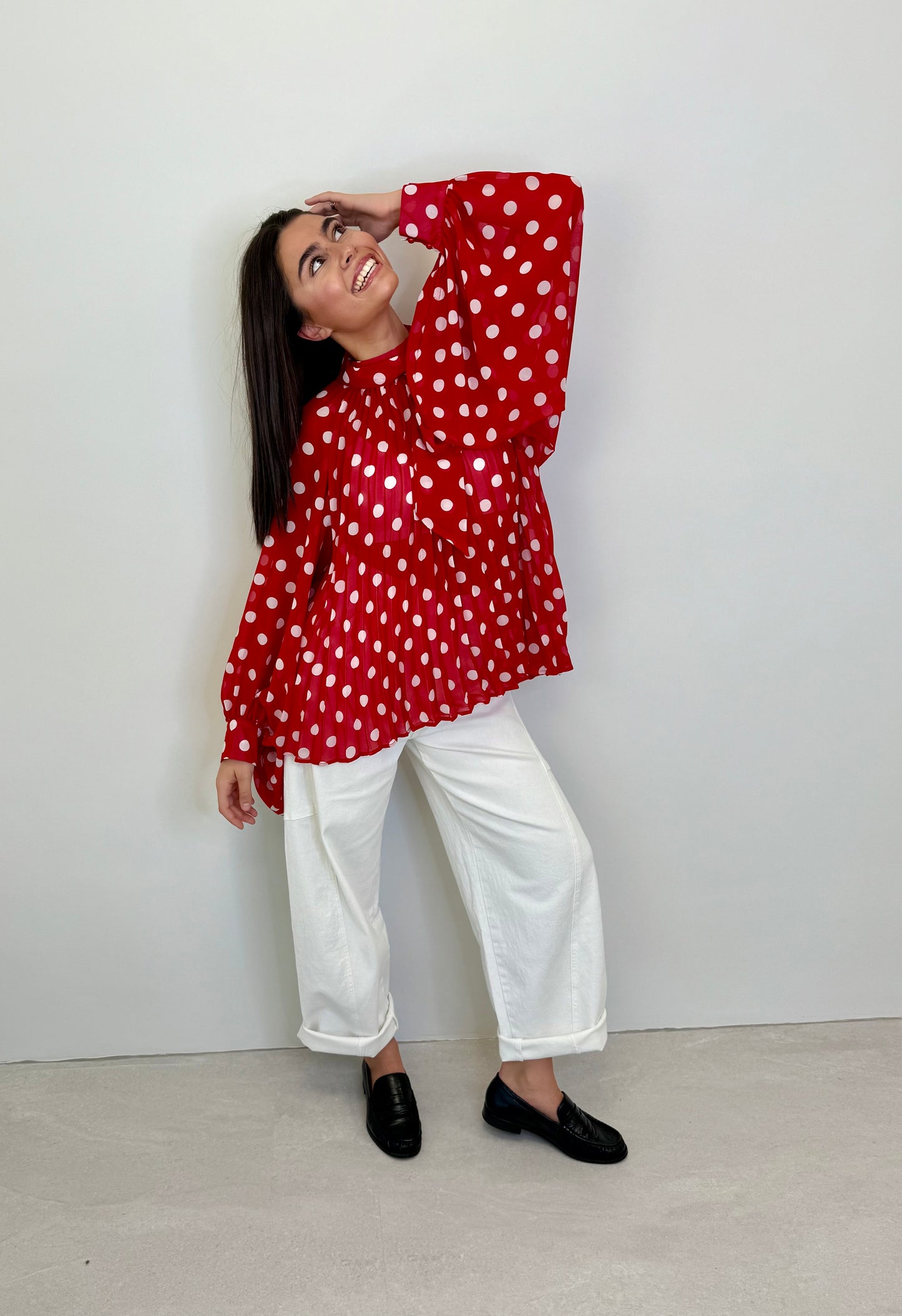 BLOUSE "LÉONIE" ROUGE