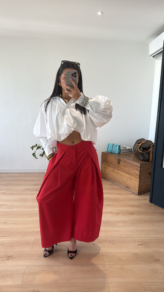 PANTALON "LUCILLE" ROUGE