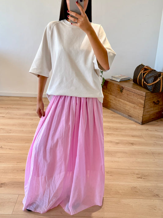 Jupe longue"Clara"  rose