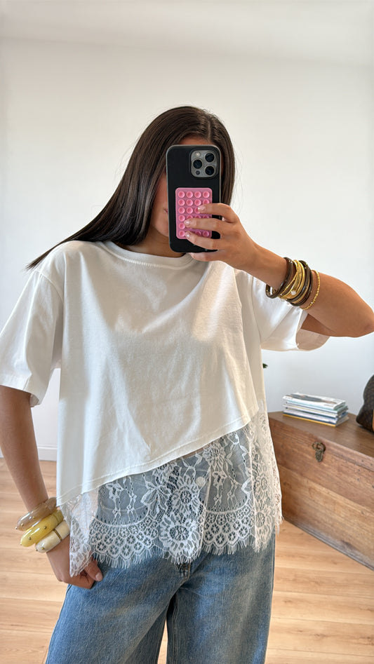 WHITE T-SHIRT "NOA"