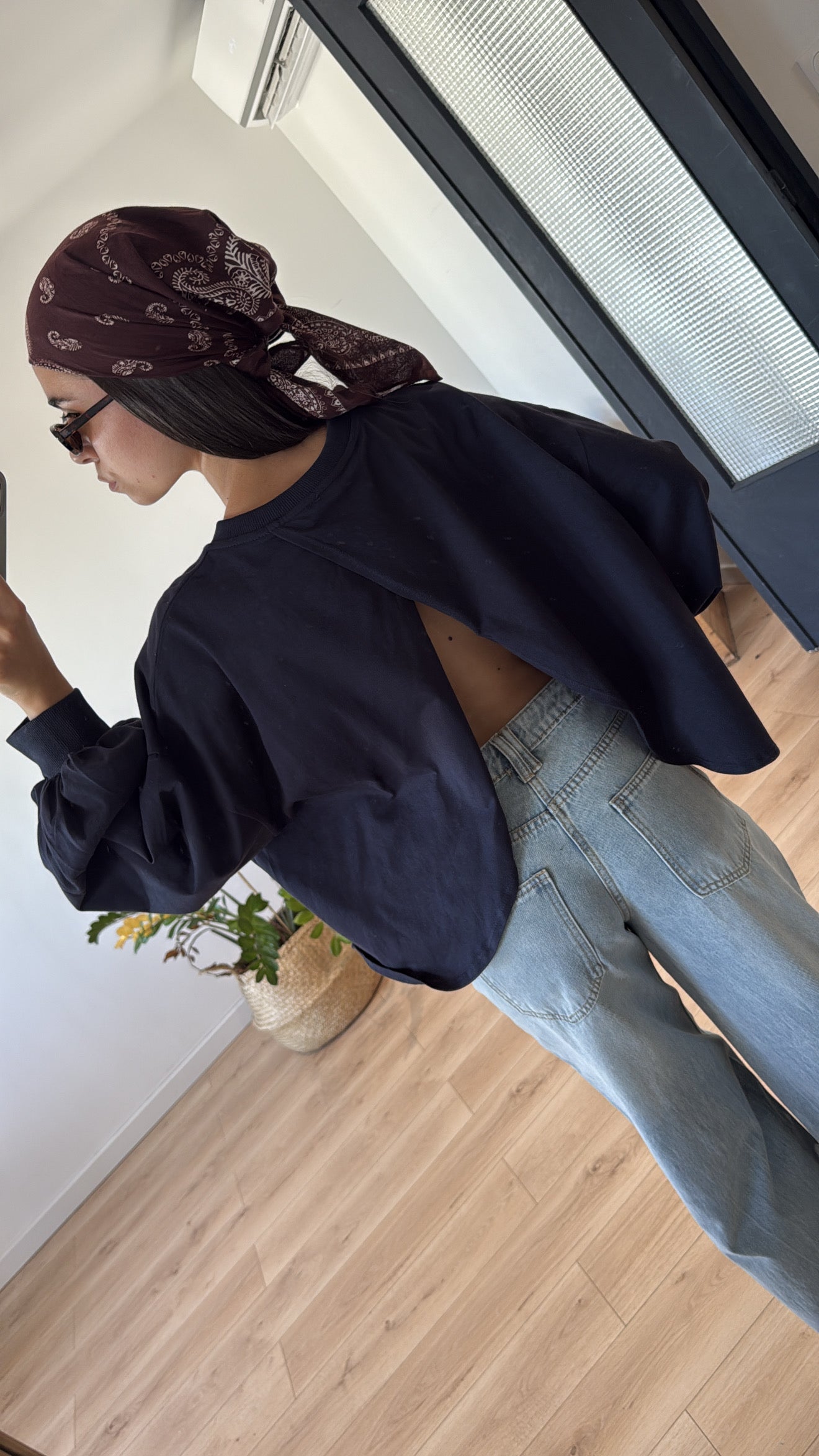 T-SHIRT BLEU MARINE  "SYDNEY" DOS NU