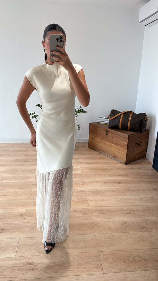 ROBE BEIGE "LISBONNE"