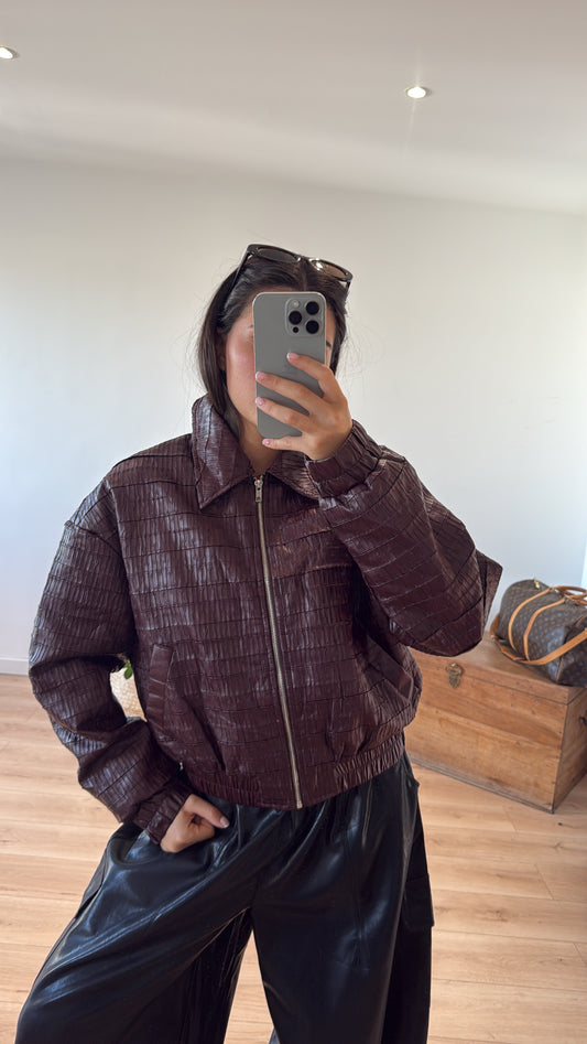 VESTE "HANNAH" BORDEAUX