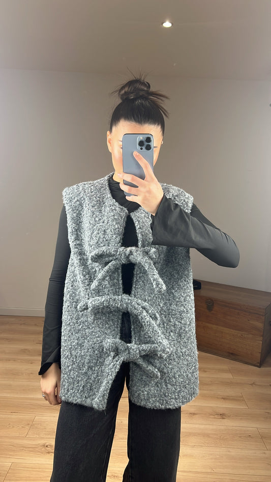 Gilet « Sonia » Sans Manches GRIS