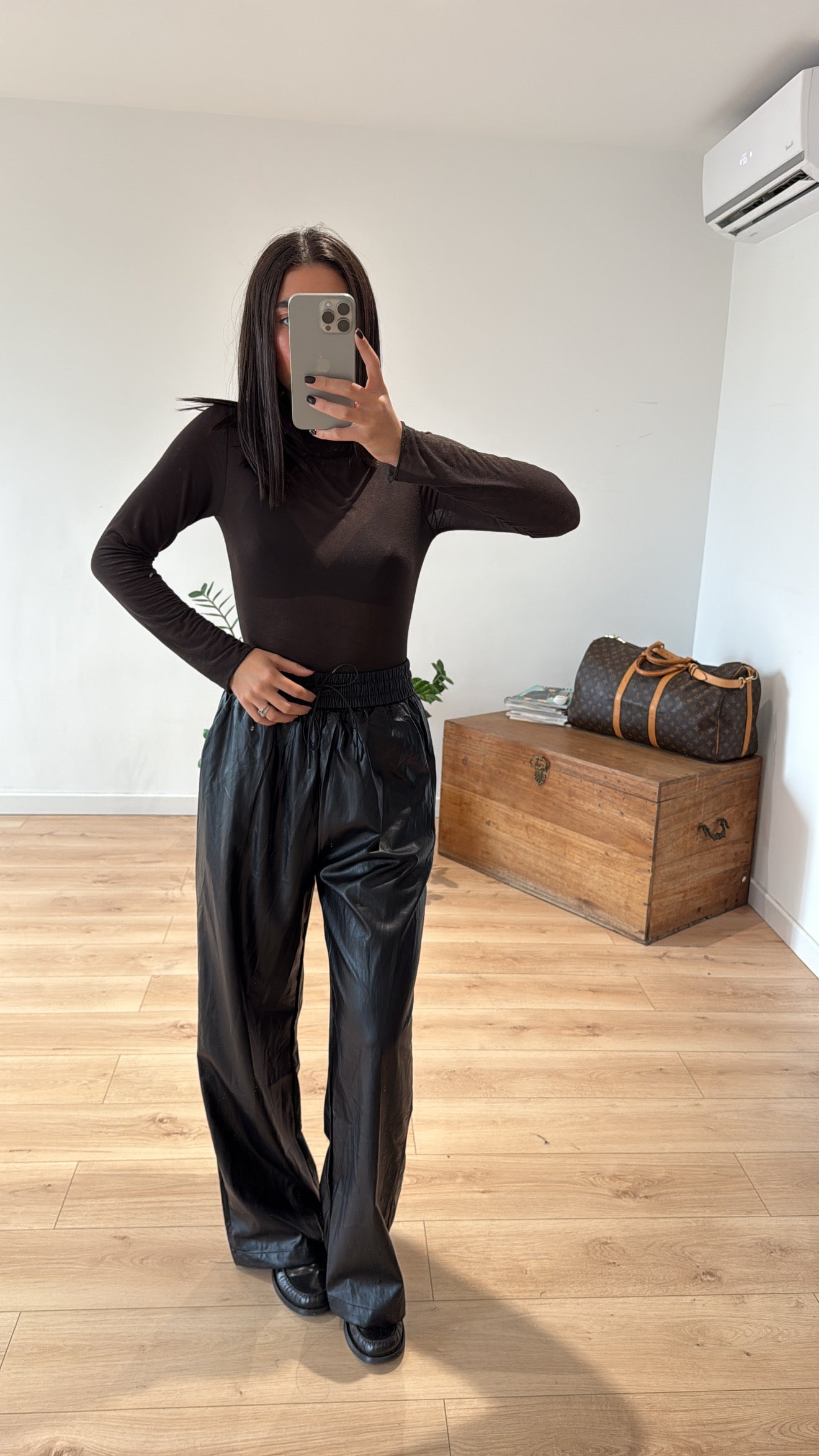 PANTALON "LAURINE" SIMILI CUIR