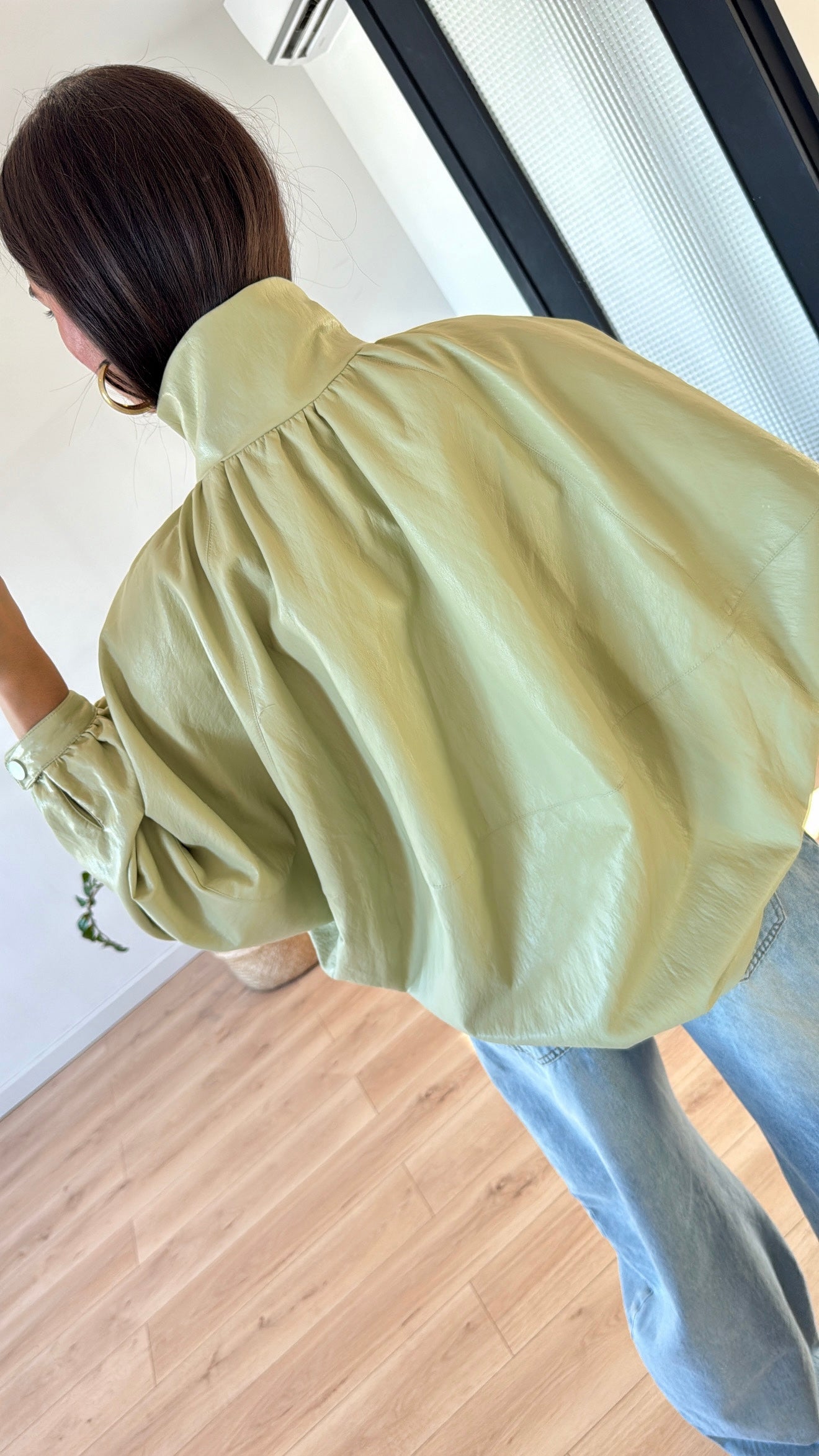 VESTE « MÉLINE » VERT AMANDES pré commande 30/03