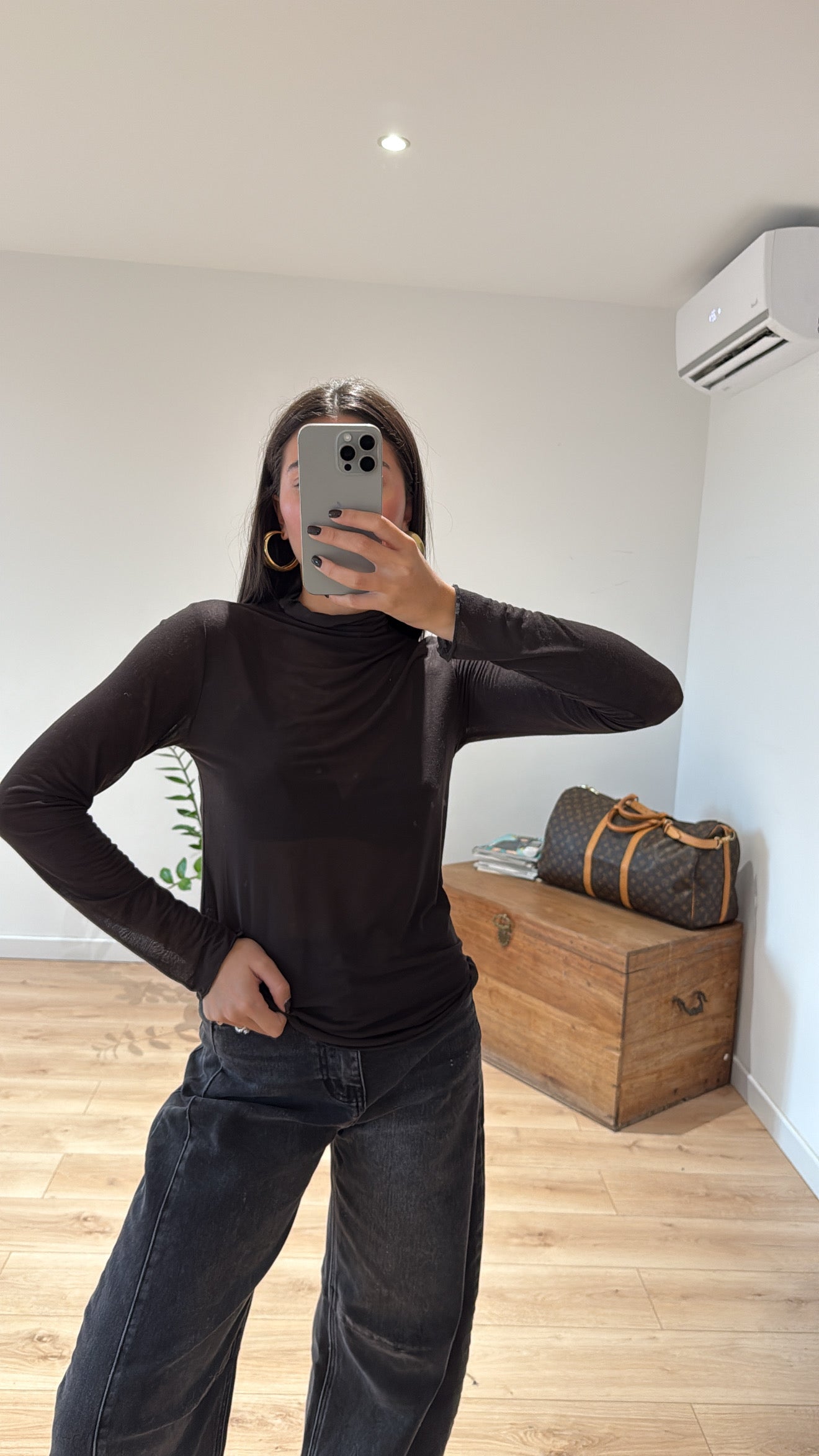 HAUT "MARYLOU" CHOCOLAT