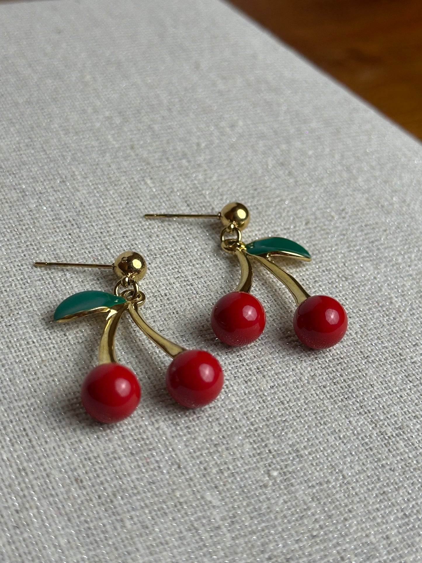 Boucles d’oreilles « Cerise »