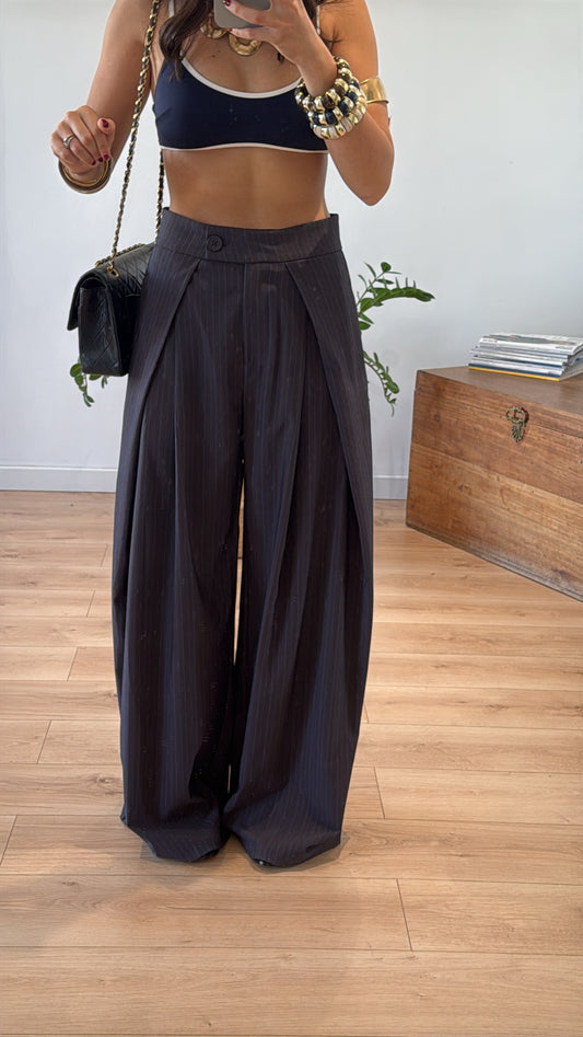 PANTALON À RAYURES « LISANDRU »