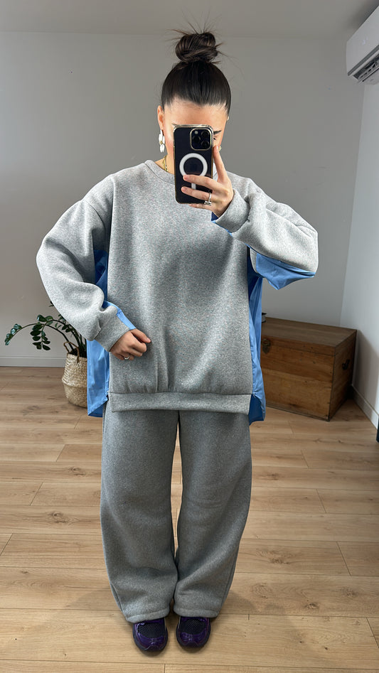 Ensemble jogging « Célia » Gris Clair