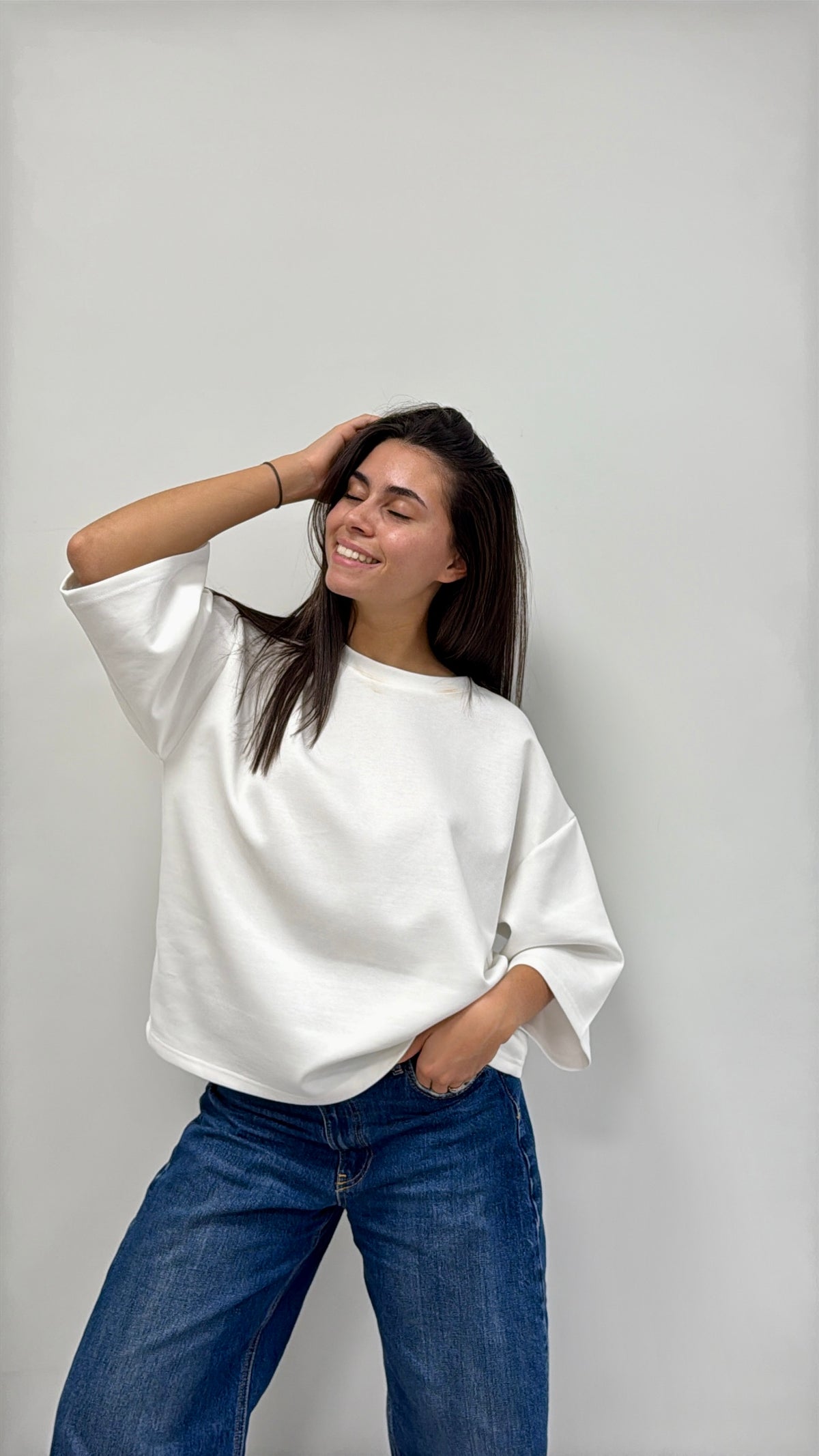 T-SHIRT BLANC "COEUR" "HAILEY"