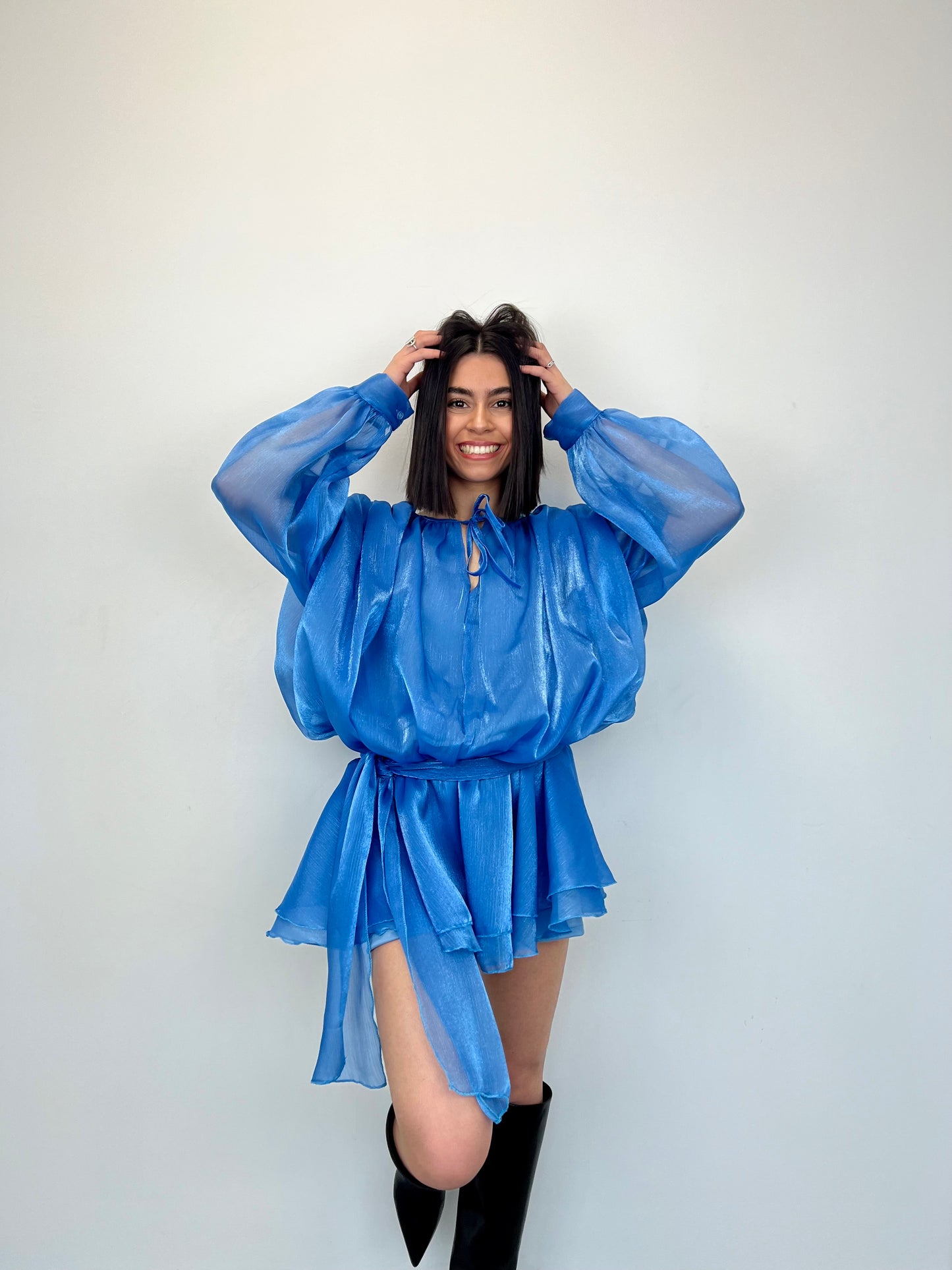 Robe « MEI »bleu ciel