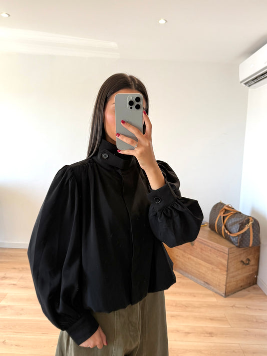 BLOUSE "IRIS" - NOIR