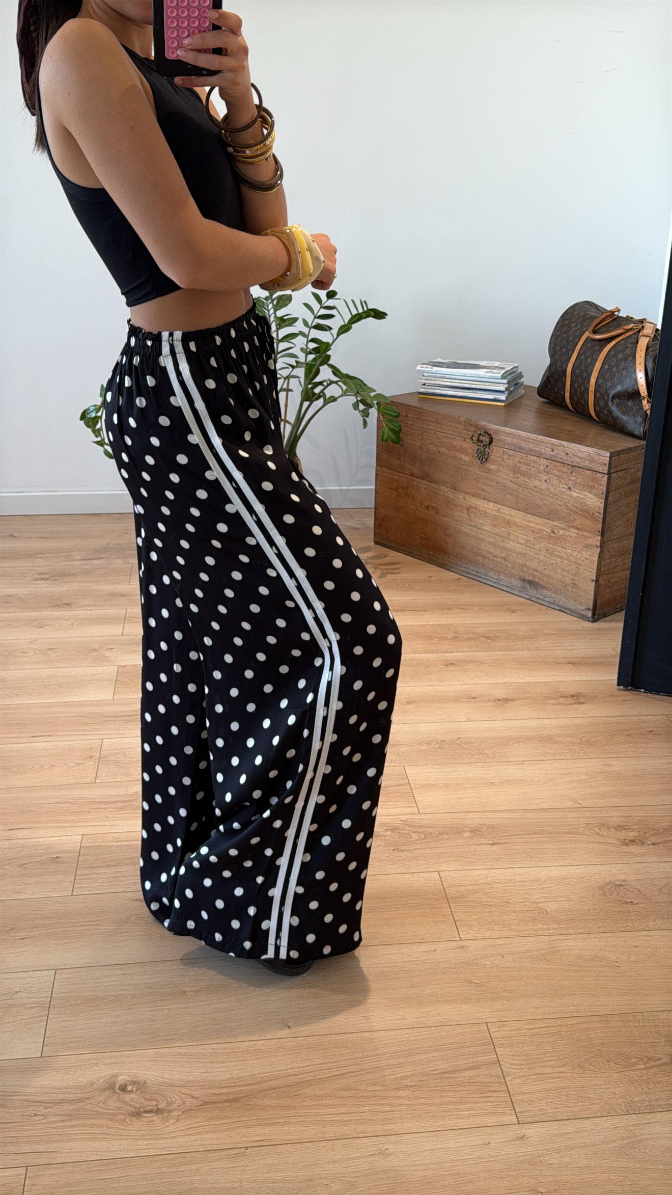 "CHRISTELLE" BLACK TROUSERS
