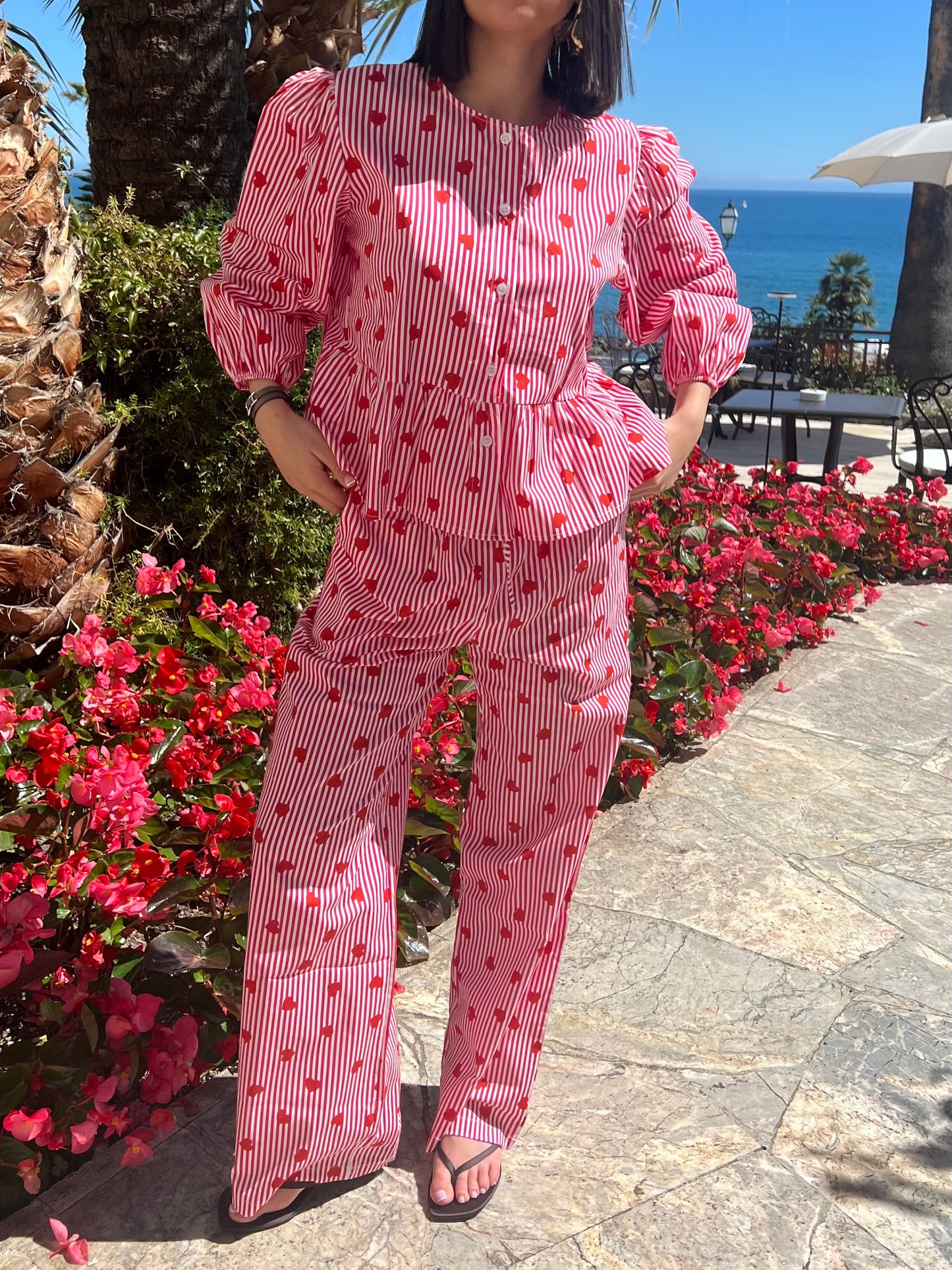 Ensemble "Dolly" cœur ROSE