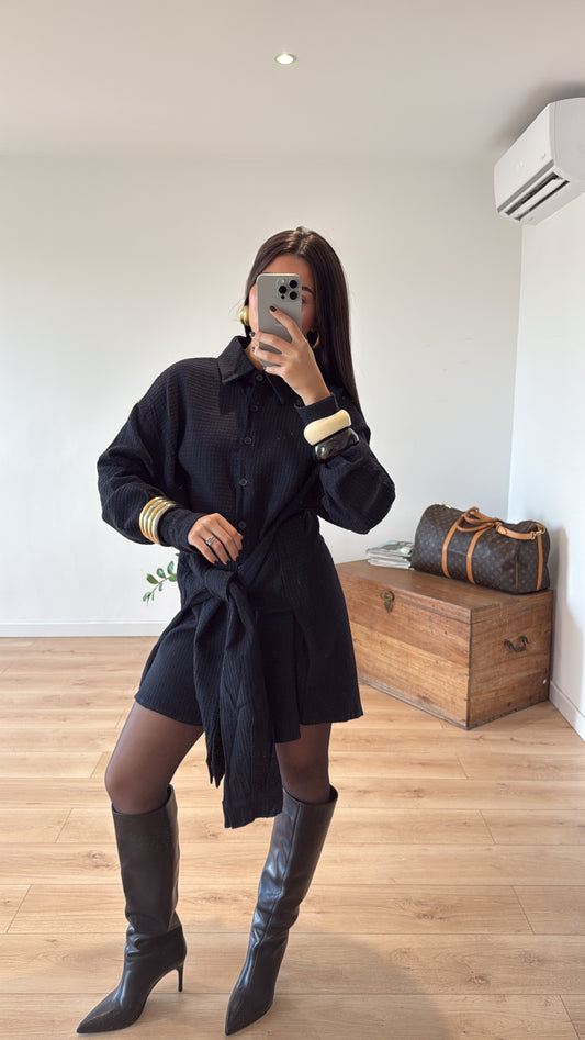 ROBE "LOUISE" BLEU MARINE