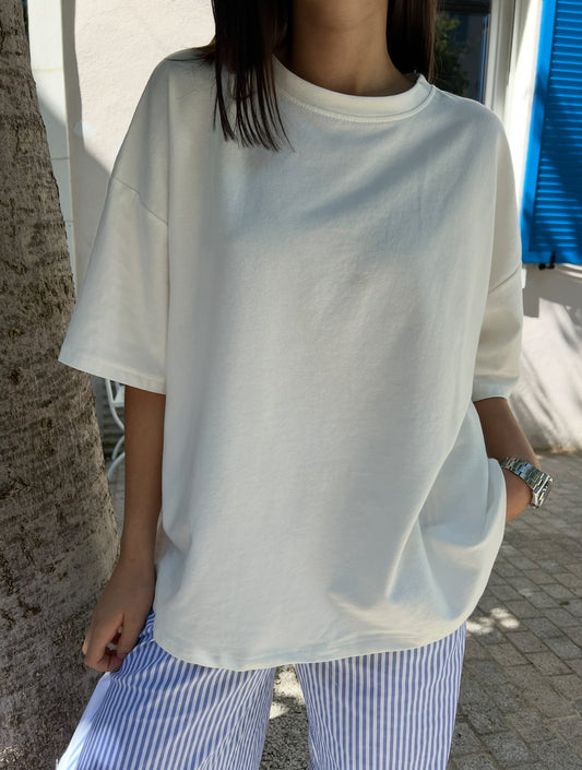 T-SHIRT "AIMÉ" OVERSIZE - WHITE