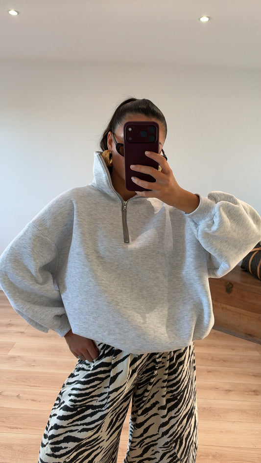 PULL GRIS "MILA"
