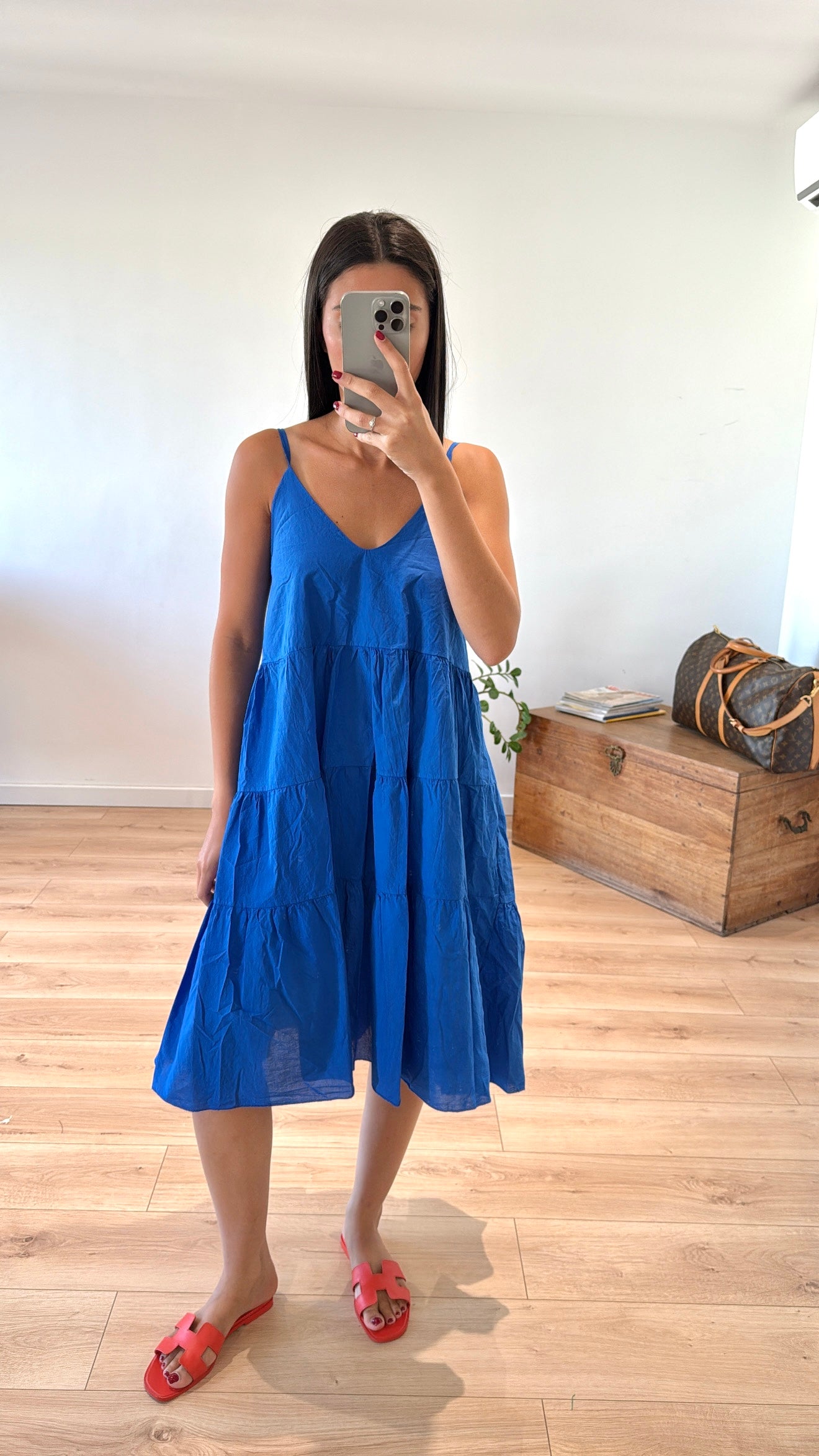 ROBE COURTE "CHIARA" - À VOLANTS