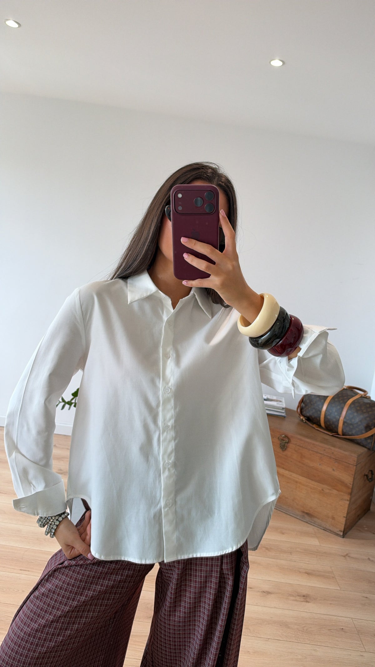 CHEMISE "PAULINE" BLANCHE PRE COMMANDE 09/10