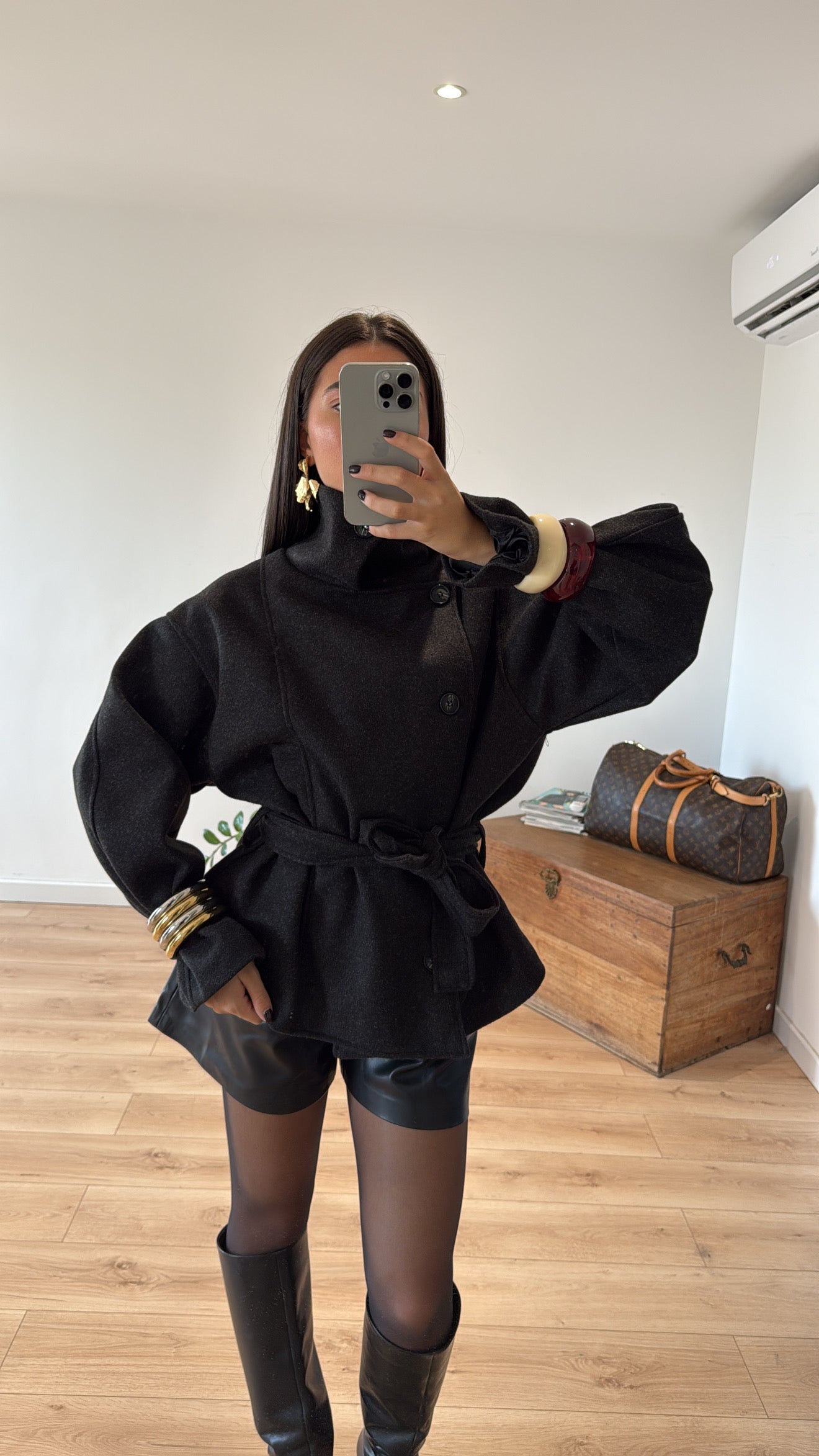 VESTE " COLETTE" GRIS FONCÉ